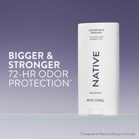 Native deodorant creamy texture close-up for smooth glide benefit