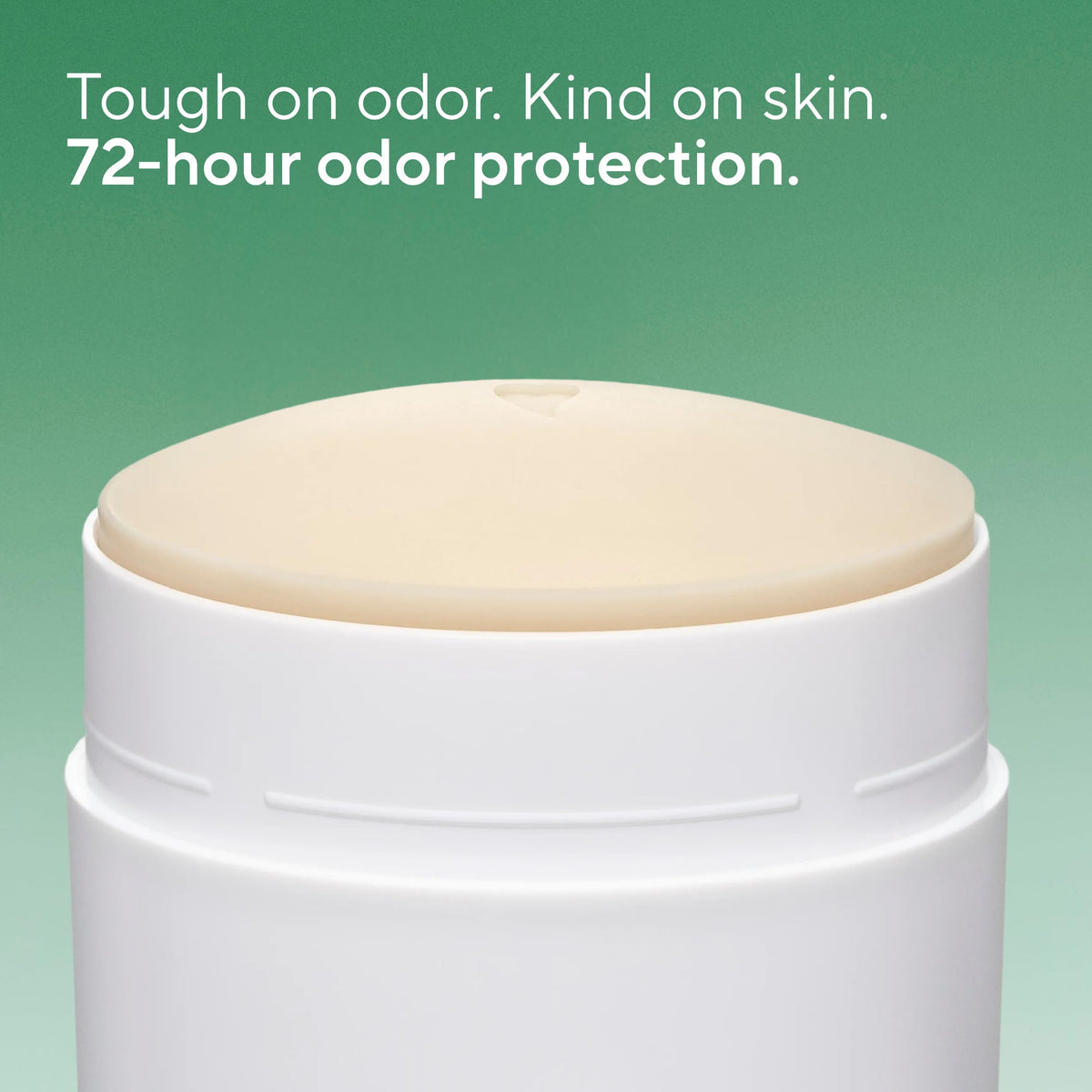 Native deodorant texture close-up showing creamy glide, indicates gentle moisturizing feel
