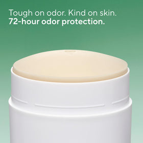 Native deodorant texture close-up showing creamy glide, indicates gentle moisturizing feel