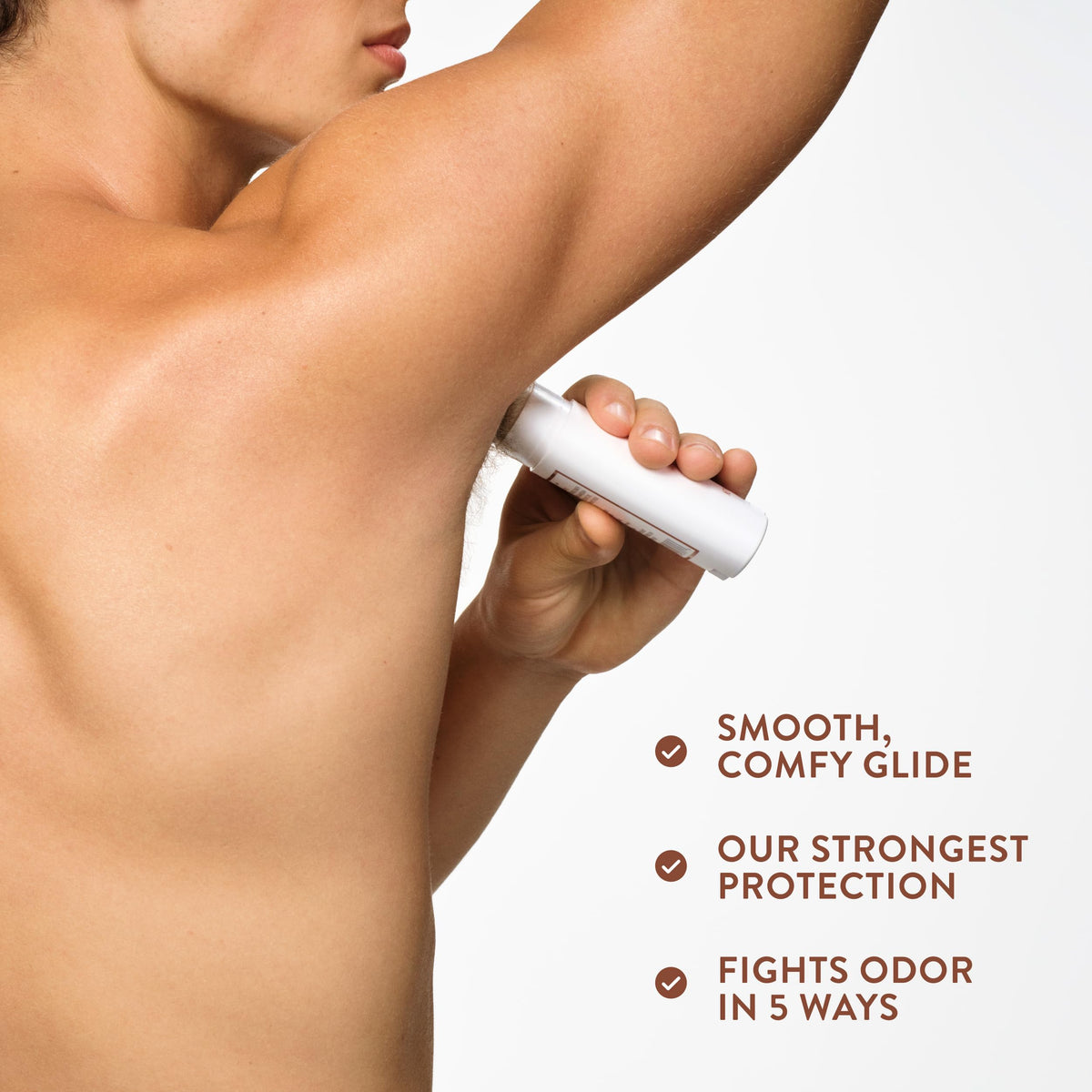 Three-pack of Native deodorant in a bathroom lifestyle setting for convenience