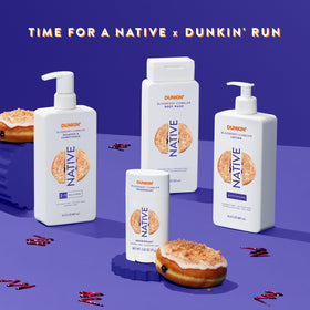Native deodorant with coconut oil and shea butter ingredients showing nourishing benefit