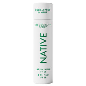 Native front canister showing eucalyptus and mint scent benefits