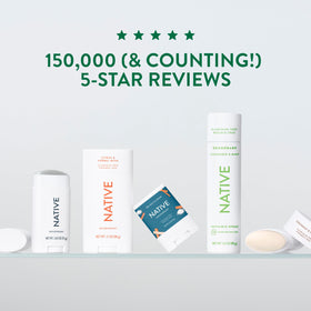 Native recyclable canister emphasizing eco-friendly packaging benefit