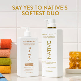 Native pineapple and coconut milk still life evoking the tropical scent