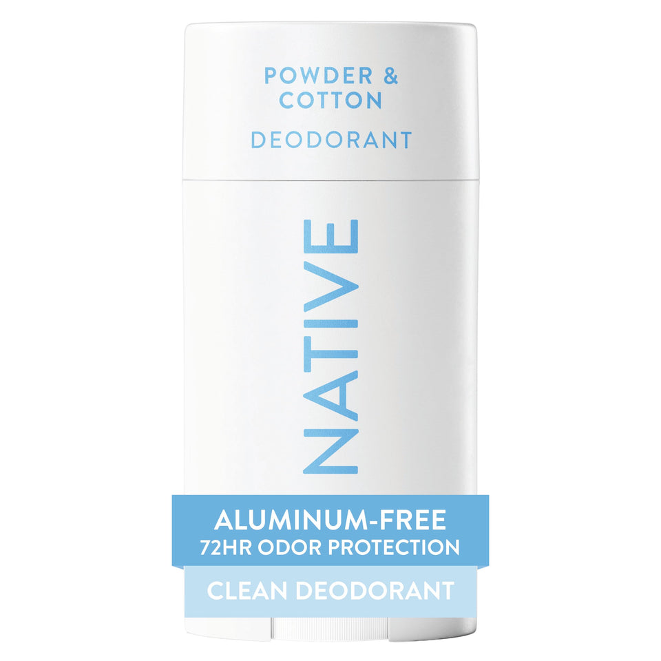 Native front packaging of Powder & Cotton showing label and benefit