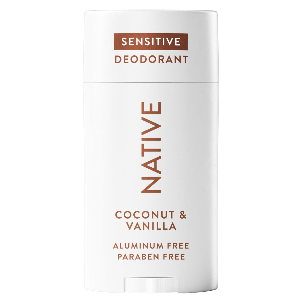 Native front packaging showing stick and tropical scent, highlights portability and freshness