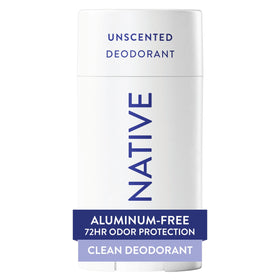 Native front packaging showing stick and label with clear benefits