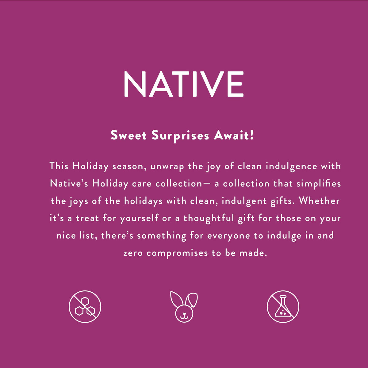 Native ingredients panel visual emphasizing plant-based cleansers benefit