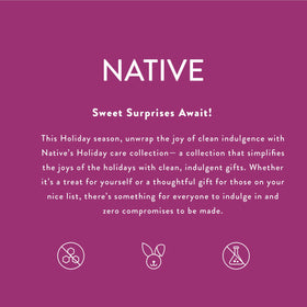 Native ingredients panel visual emphasizing plant-based cleansers benefit
