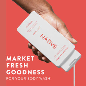 Native creamy lather texture on hand showing gentle cleansing