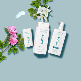 Native used in shower on wet hair demonstrating quick detangling benefit