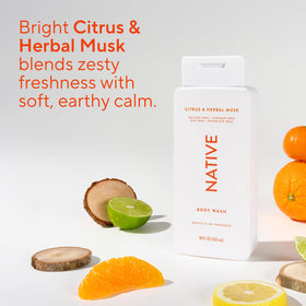 Native botanical ingredients visual highlighting plant-based cleansing power