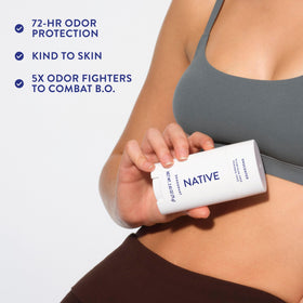 Native ingredients flatlay including shea butter and coconut-derived triglycerides