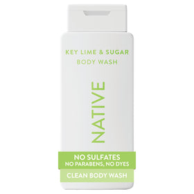 Native front bottle showing Key Lime & Sugar scent and hydrating benefits