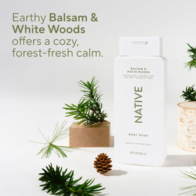 Native label ingredients detail emphasizing simple clean-beauty formulation benefit