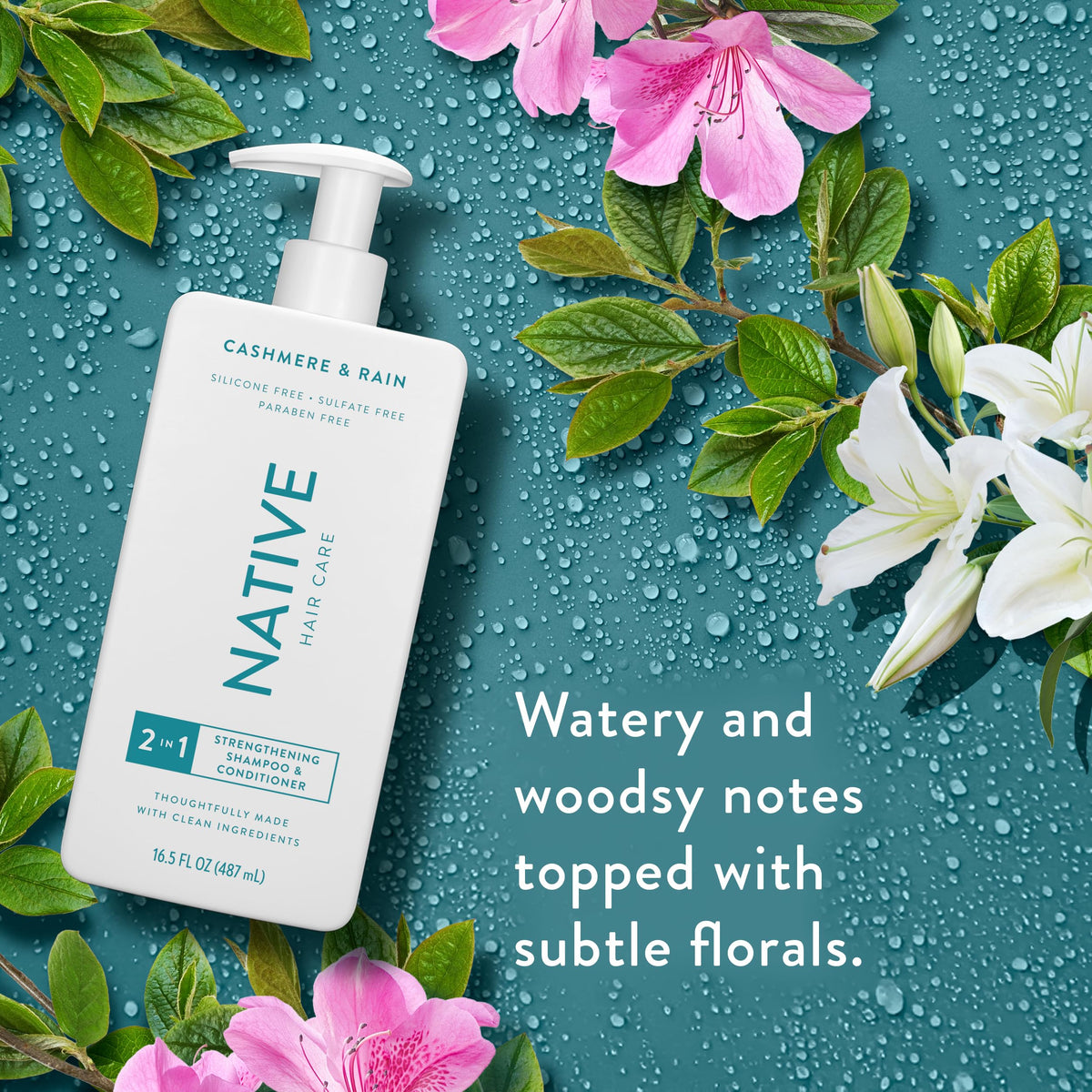 Native label detail highlighting clean ingredients and vegan benefit
