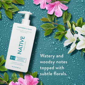 Native label detail highlighting clean ingredients and vegan benefit