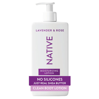 Native front pump bottle showing product and clear labeling for easy dispensing