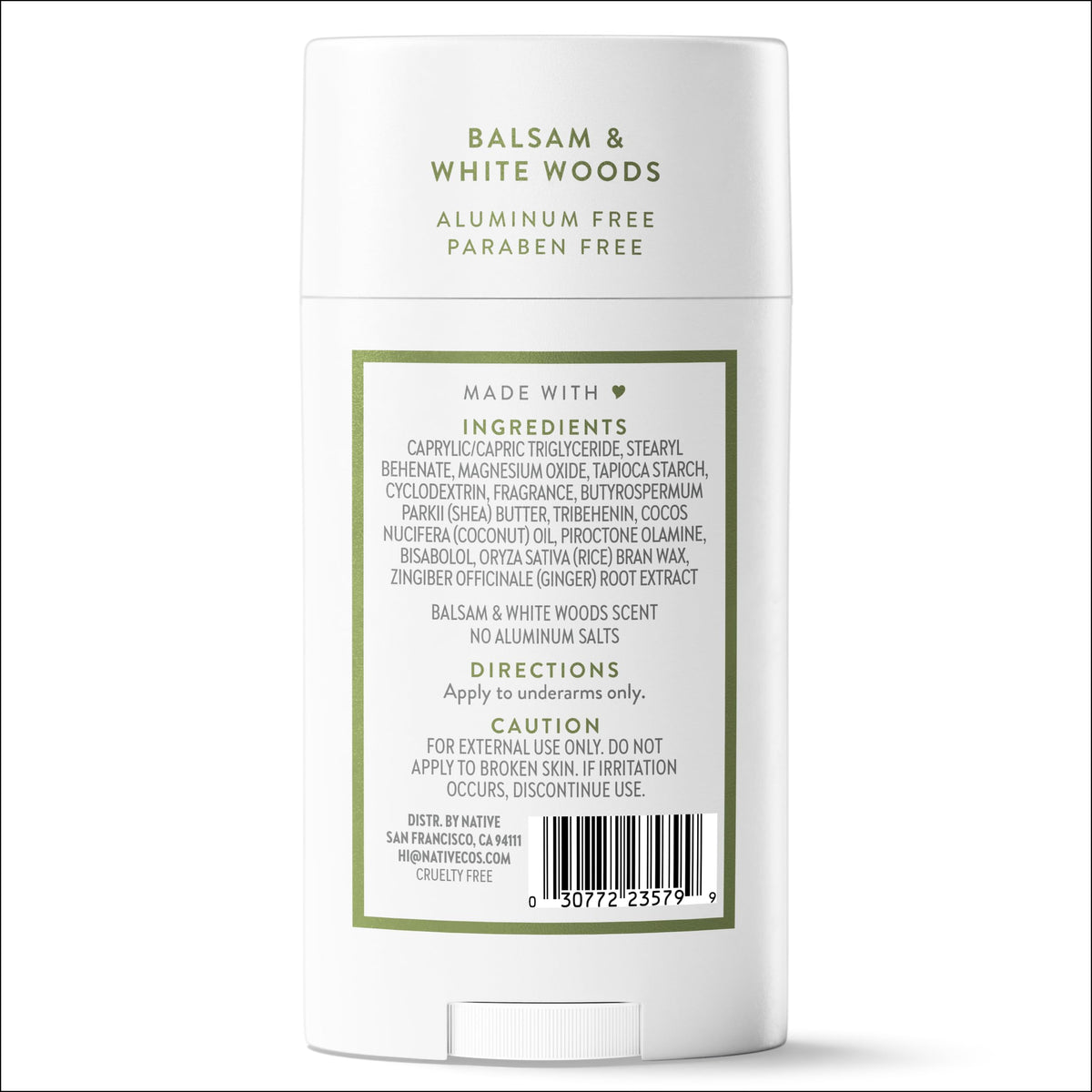 Native on bathroom shelf in lifestyle setting suggesting daily use