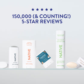 Native deodorant in a commuter bag for on-the-go freshness and confidence