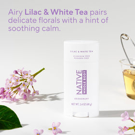 Applying Native underarm with visible quick-absorbing, residue-free benefit