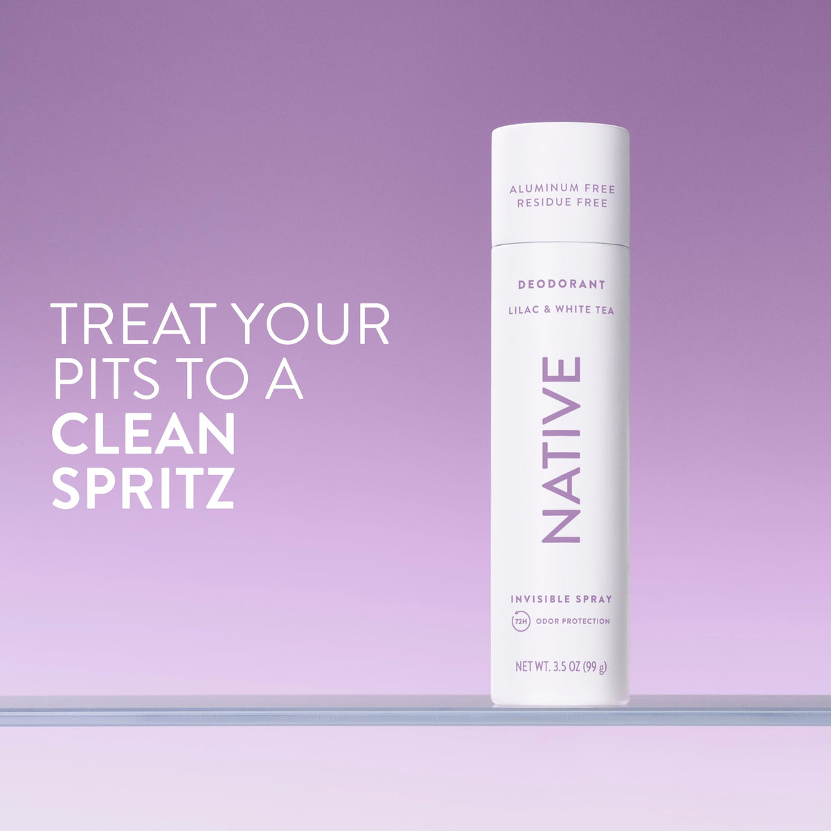 Native back label with ingredients list and clean formulation benefits