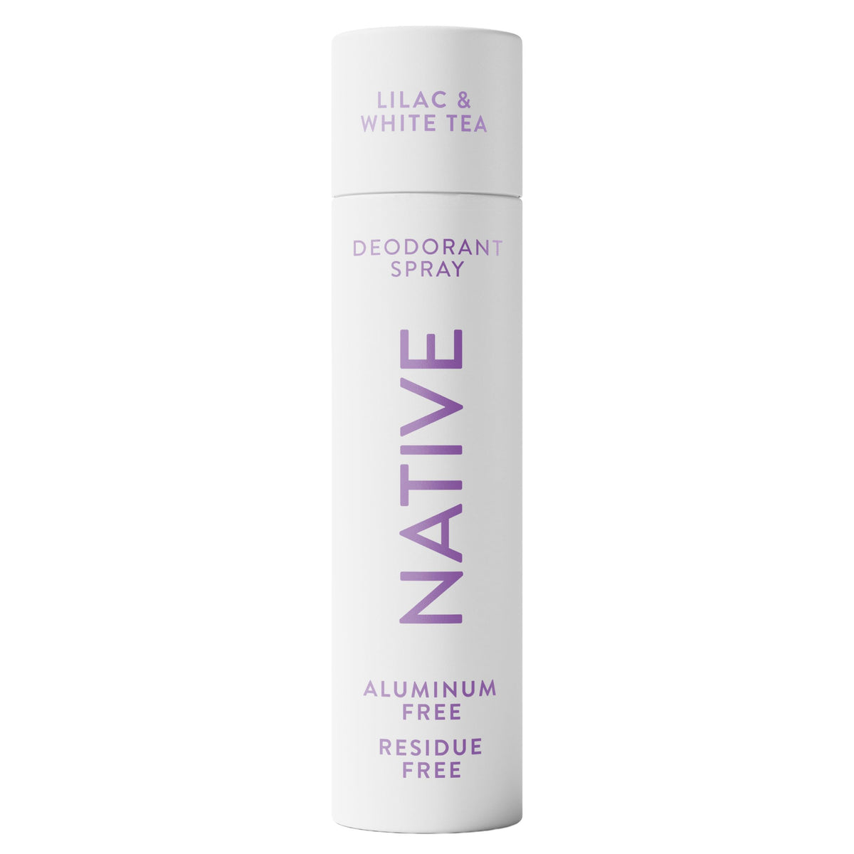Native front packaging showing lilac and white tea scent and benefits
