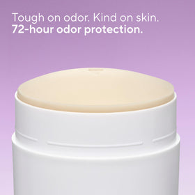 Close-up texture of Native stick highlighting creamy non-greasy finish