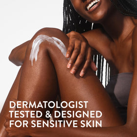 Applying Native lotion to hands to show quick moisturizing benefit