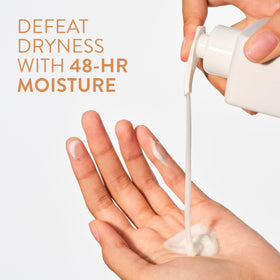 Native pump close-up demonstrating easy, mess-free dispensing benefit