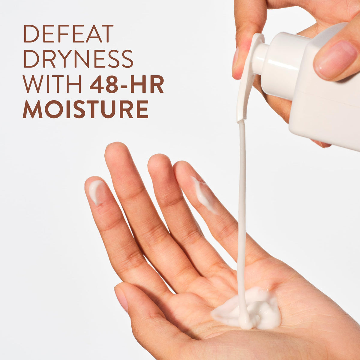 Native lotion texture close-up highlighting lightweight absorption