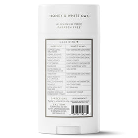 Native packaging and contents flatlay emphasizing full-size stick and clean-ingredient benefit