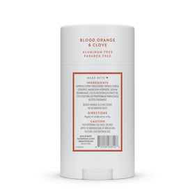 Native label close-up displaying ingredient list and aluminum-free benefit