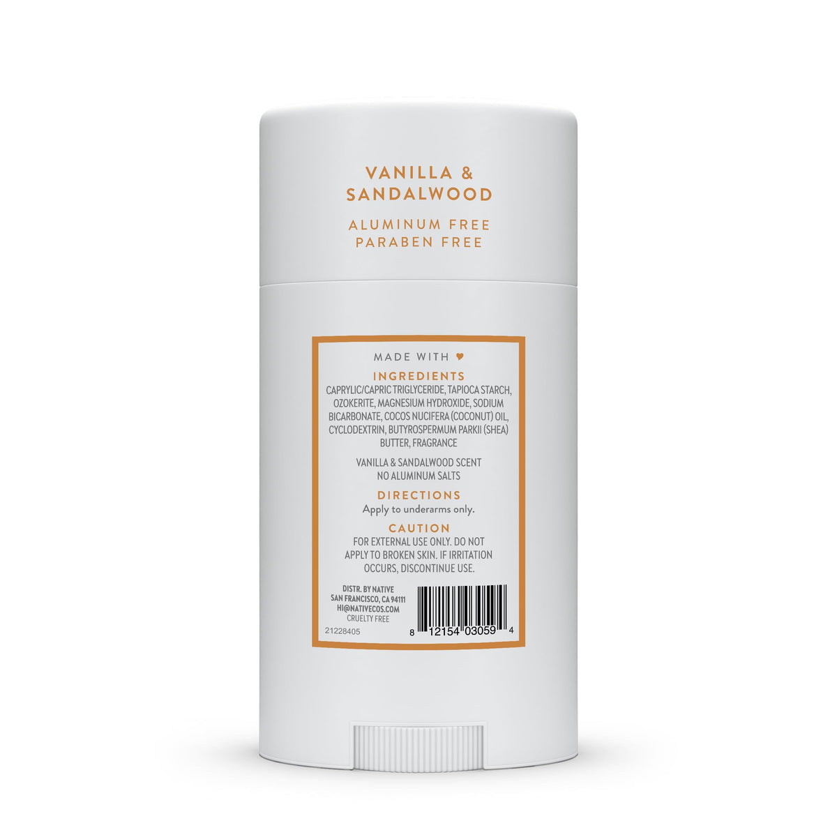 Native packaging detail showing recyclable materials and eco-conscious benefit
