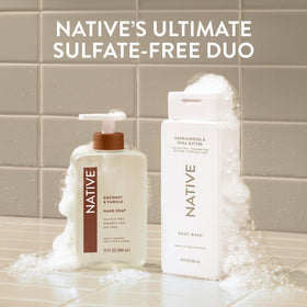 Native being poured into bath creating bubbles for a soothing soak