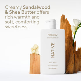 Label close-up of Native showing ingredient highlights and clean formulation benefits