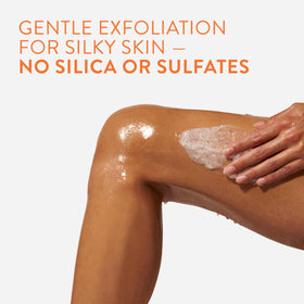 Native scrub being applied to skin to demonstrate smooth application and hydration