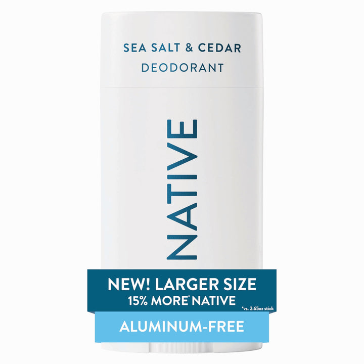Native front packaging showing 3.1 oz stick and clear benefits