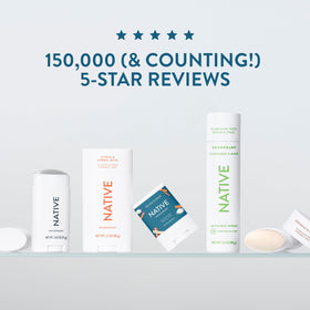 Native Sea Salt & Cedar on bathroom shelf for everyday routine convenience
