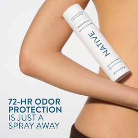 Native Sea Salt & Cedar mist spraying, demonstrating quick-dry cooling benefit
