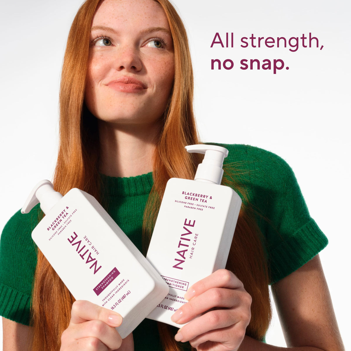Native lather in hair demonstrating effective foaming and improved manageability