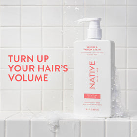 Native creamy lather texture demonstrating gentle cleansing benefit