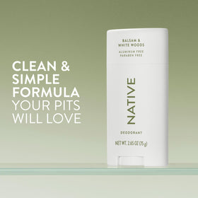 Native stick open with product exposed for smooth application