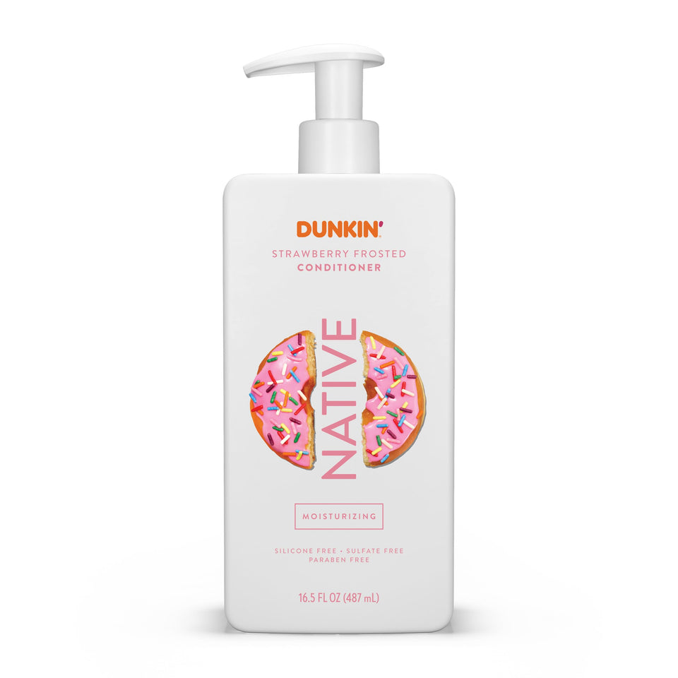 Native Strawberry Frosted front bottle showing label and scent benefits