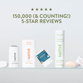Native deodorant in a travel bag showing portability and convenience benefit