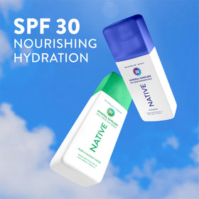 Native bottle next to sunglasses showing travel-ready 7 oz convenience