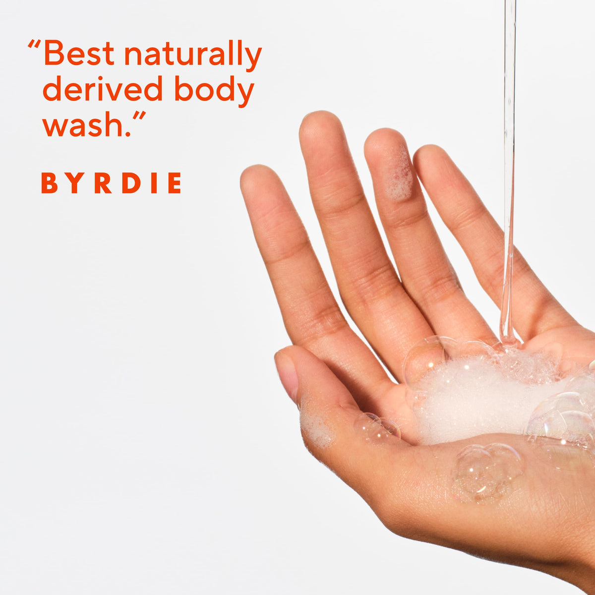 Native creamy lather texture close-up providing moisturizing, non‑stripping cleanse