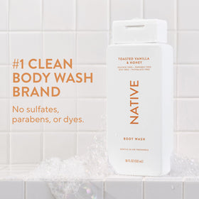 Native back label close-up highlighting ingredient and cruelty-free claims
