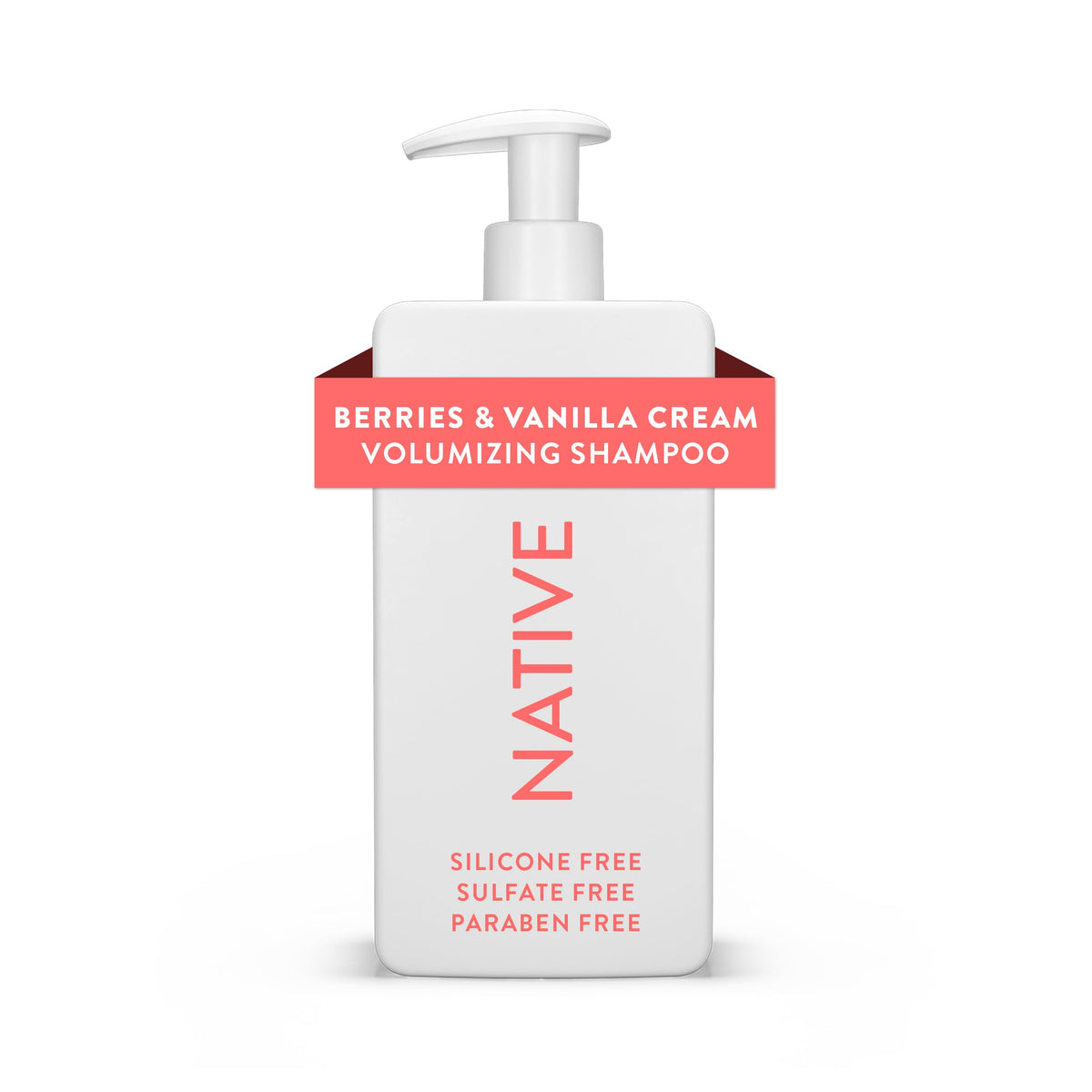 Native bottle front view showing clean label and plant-based benefit