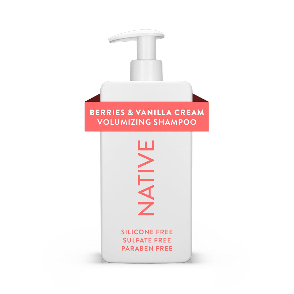 Native bottle front view showing clean label and plant-based benefit